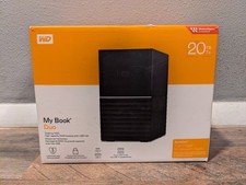 Western Digital 20TB My Book Duo External RAID WDBFBE0200JBK-NESN +Wrty 4/4/29 picture
