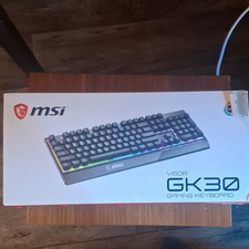 MSI Vigor GK30 Wired RGB Gaming Keyboard Black US QWERTY Open Box  picture
