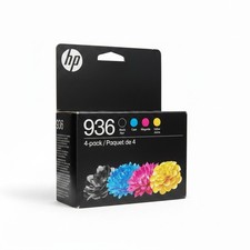 HP 936 Black Cyan Magenta Yellow ink cartridges 4 pack, Brand New EXP APR 2028 picture