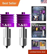 2 Pcs Upgraded 0.4mm A2L/H2D/H2S/H2C/X2D/P2S Hotend with Anti-Stick MPVD Coat... picture
