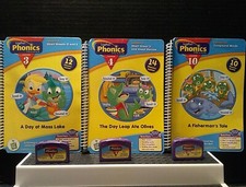 Vtg 2002 Lot LeapFrog LeapPad Phonics Program Lesson's 3,4,10♡All Assorted Books picture