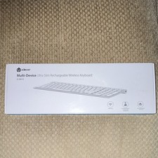 iClever IC-BK10 Multi-Device Rechargeable Wireless Keyboard White picture