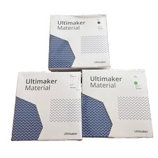 NEW3x Lot Genuine Ultimaker Material PLA 2.85mm 750g Black, Green, Transparent ￼ picture