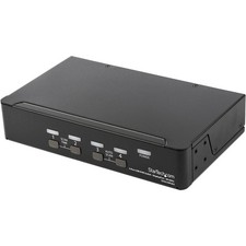 StarTech 4 Port DisplayPort KVM Switch, 4K 60Hz, Single Display SV431DPUA2 picture