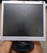 HP 17 INCH (1280 x 1024) PIXELS LCD HD GRAY/BLACK MONITOR MODEL L1706 w/HOOKUPS picture