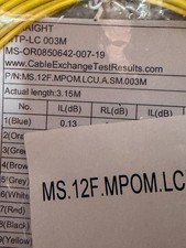 MPO to LC SM 12 Breakout Fan Fiber Optic Patch Cord Cable picture