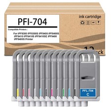 12  Pack  PFI-704  Ink Tank  for PFI704 Ink Cartridge for iPF8300 iPF8300S picture