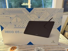 XP-Pen Deco 01 V2 Graphics Drawing Tablet 10x6.25 8192 Pressure NWT Sealed New picture
