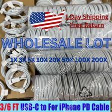 Wholesale Lot Fast Charger USB C Type-C PD Cable For iPhone 14 13 12 11 Pro Max picture