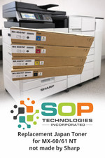 4Pk. Replacement Toner MX-60/61NT Cartridge for SHARP MX-3050/3060/3070/3550 picture