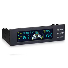 5.25 inch PC Bay Front Panel LCD 3 Fans Speed Temperature Sensor Controller picture