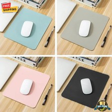 1 pc Small PU Leather Mouse Pad Non-Slip Waterproof Gaming Desk Mat for PC picture