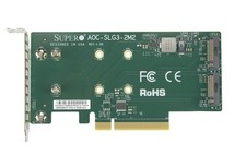 Supermicro Accessory AOC-SLG3-2M2-O PCIe Add-On Card for up to two NVMe SSDs picture