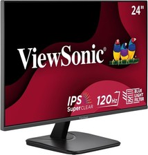 ViewSonic VA2456A-MHD 24 Inch 1080p Monitor, IPS Display with 120Hz picture