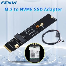 M.2 A+E Key to NVMe PCI-E SSD Adapter WiFi Card Converter F-C228NV Desktop picture