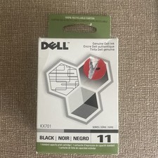 Genuine Dell KX701 / 11 Black Inkjet Printer Ink Cartridge, NEW Sealed picture