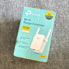 TP-LINK RE105 N300 Wi-Fi Range Extender 300Mbps 2.4GHz Ethernet AP White picture