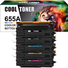 Hi-Yield Toner Compatible for HP CF450A 655A Laserjet MFP M681 M652dn M653dn Lot picture