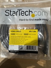 StarTech.com 6ft 1.8m High Speed HDMI Cable M/M 19-Pin HDMM6 Black Lifetime picture