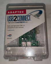 USB 2.0 PCI Card - 2‑Port – Adaptec USB2Connect AUA‑2000CS – New Open Box picture
