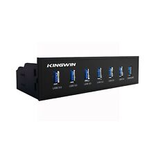 Kingwin Front Panel USB 3.0 Hub 7 Port & One Fast Charging USB 2.1A Charging ... picture