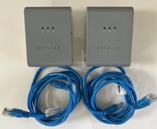 Netgear XAV101 Powerline AV Ethernet Adapter 200 Mbps / Tested - Works / 2-PACK picture