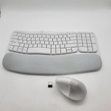Logitech Ergonomic Wireless Keyboard and Mouse Combo - Off-White [920-013611] picture