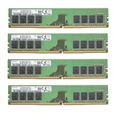 Samsung 32GB 4X8GB DDR4 2666MHz PC4-21300 1RX8 UDIMM Memory Ram M378A1K43DB2-CTD picture
