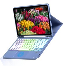 Keyboard/Trackpad/Case for Samsung Galaxy Tab S10 Lite/S10FE/S9FE/S9 - Blue picture