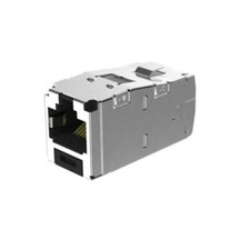 Panduit CJS6X88TGY Cat-6A Jack Module Shielded RJ45 8-position 8-Wire TG Black picture