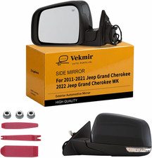Right Side Mirror for 2011-2021 Jeep Grand Cherokee (11Pins Black) picture