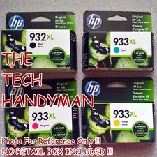 4-PACK HP GENUINE 932XL BLACK & 933XL COLOR INK (NO RETAIL BOX) OFFICEJET 6600 picture