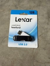 Lexar JumpDrive TwistTurn2 128GB USB 2.0 Flash Drive, Black picture