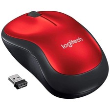Logitech M185 Wireless Mouse 2.4GHz USB Mini Receiver 12-Month Battery Red picture