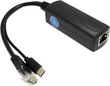 REVOTECH Type C PoE Splitter 5V 2.4A Output IEEE 802.3af - 2 Pack (IL/RT6-202... picture