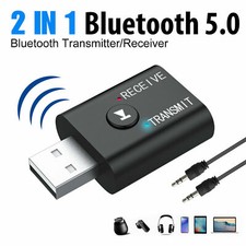 2in1 Bluetooth Transmitter Receiver USB Wireless Stereo Audio Adapter Dongle PC picture