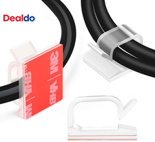 120PCS  Adhesive Cable Wire Clips Clear, Outdoor Christmas Light Clips, Cable Ho picture