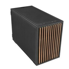 Lian Li B4-mATX 21.3L PC Case, 358mm GPU, 360 AIO, 2 Slim Fans, Black Wood picture