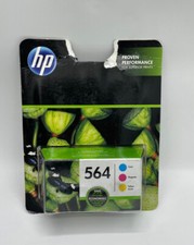 UNOPENED OEM - HP 564 Toner - Cyan, Magenta, Yellow Ink (3-pack) - NEW picture