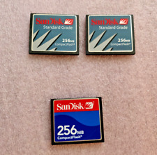 LOT x3 - SanDisk SDCFB-256-201-00 256MB Compact Flash CF Storage Memory Card picture