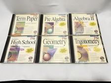 Vintage Pro One Multimedia Math Software Lot (6 CDs) -Geometry, Algebra… See Des picture