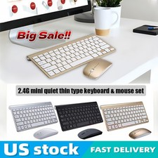 Mini Wireless Keyboard And Mouse Set Waterproof 2.4G For Mac Apple PC Computer picture