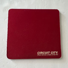 Vintage 90s Circuit City Red Mouse Pad 