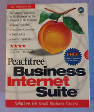 Peachtree Business Internet Suite Windows 95 Big Box CD-ROM SEALED picture