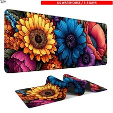 Floral Extended Mouse Pad 31.5x11.8in - Non-Slip, Waterproof Design picture