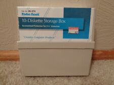 NEW OLD STOCK - Radio Shack 10 Diskette Storage Box for 5 1/4 Inch Diskettes picture