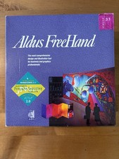 Aldus FreeHand 3.1 Windows Vintage Software Big Box Sealed 5.25 Floppies ATM picture