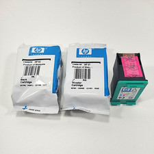 One HP 92 Black & Two  93 Tri-color Printer Ink Cartridges  (C9513FN) NEW picture