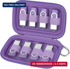 USB Flash Drive Organizer Case – Hard Shell Holder for 8 Thumb Drives & SD/Me... picture