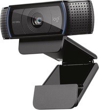 Logitech C920x HD Pro Webcam Black Clear Audio Light Correction PC Mac Tablet picture